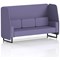 Brixworth 3 Seater Open Booth, Black Legs, Synergy Fabric, Order Panels And Sofa