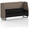 Brixworth 3 Seater Open Booth, Black Legs, X2 Fabric, Theory Panels And Diameter Sofa