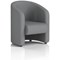 Lamport Armchair, With Black Feet, In Synergy Fabric, Partner