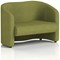 Lamport 2 Seater Sofa, With Black Feet, In Rivet Fabric, Olive