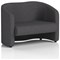 Lamport 2 Seater Sofa, With Black Feet, In X2 Fabric, Arithmetic