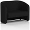 Lamport 2 Seater Sofa, With Black Feet, In X2 Fabric, Diameter