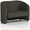 Lamport 2 Seater Sofa, With Black Feet, In Main Line Flax Fabric, Temple