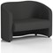 Lamport 2 Seater Sofa, With Black Feet, In Synergy Fabric, Mix