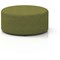 Harlestone Large Round Stool, In Rivet Fabric, Olive Body And Top