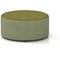 Harlestone Large Round Stool, In Rivet Fabric, Burnish Body Olive Top