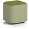 Harlestone Small Square Stool, In Rivet Fabric, Burnish Body Olive Top