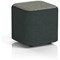 Harlestone Small Square Stool, In Rivet Fabric, Charcoal Body Vitreous Top