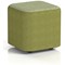 Harlestone Small Square Stool, In Rivet Fabric, Olive Body Burnish Top