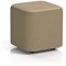 Harlestone Small Square Stool, In Main Line Flax Fabric, Bank Body Upminster Top