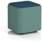 Harlestone Small Square Stool, In Sumi Fabric, Handa Body Uto Top