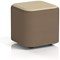 Harlestone Small Square Stool, In Sumi Fabric, Osaka Body Zen Top