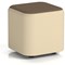 Harlestone Small Square Stool, In Sumi Fabric, Zen Body Osaka Top