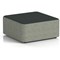 Harlestone Large Square Stool, In Rivet Fabric, Vitreous Body Charcoal Top