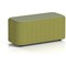 Harlestone Small Rectangular Stool, In Rivet Fabric, Olive Body Burnish Top