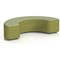 Harlestone 180 Degree Stool, In Rivet Fabric, Olive Body Burnish Top