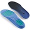 Shoes For Crews Comfort Insoles with Gel Pads, Blue, Size 5