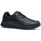 Shoes For Crews Saloon II Eco Mens Leather OB Shoes, Black, 6