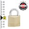 Master Lock 30mm Brass Padlock with 2 Keys, Pack of 2