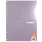 Silvine Luxpad Metallic Wirebound Notebook, A4+, Ruled with Margin, 200 Pages, Assorted, Pack of 3