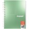 Silvine Luxpad Metallic Wirebound Notebook, A5+, Ruled with Margin, 200 Pages, Assorted, Pack of 3