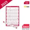 Sasco Portrait Compact Year Planner, Unmounted, 405x610mm, 2025