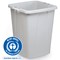 Durable Durabin Eco Square Recycling Bin, 90 Litre, Grey with Grey Lid