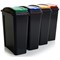 Wham Recycling Bin Kit, 25 Litre Each, Assorted, Pack of 4