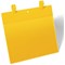 Durable Strap Ticket Holder Document Pocket, Landscape, A4, Yellow, Pack of 50