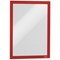 Durable Duraframe Self Adhesive Magnetic Signage Frame, A4, Red, Pack of 10