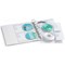 Durable CD/DVD Pockets, 2 Sided Wallet Index for 4 Disks, A4, Clear, Pack of 10